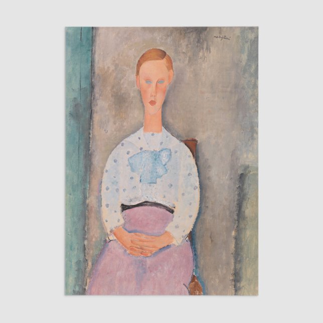Amedeo Modigliani - Girl with a Polka-Dot Blouse Tissue Paper (Creator Uploaded)