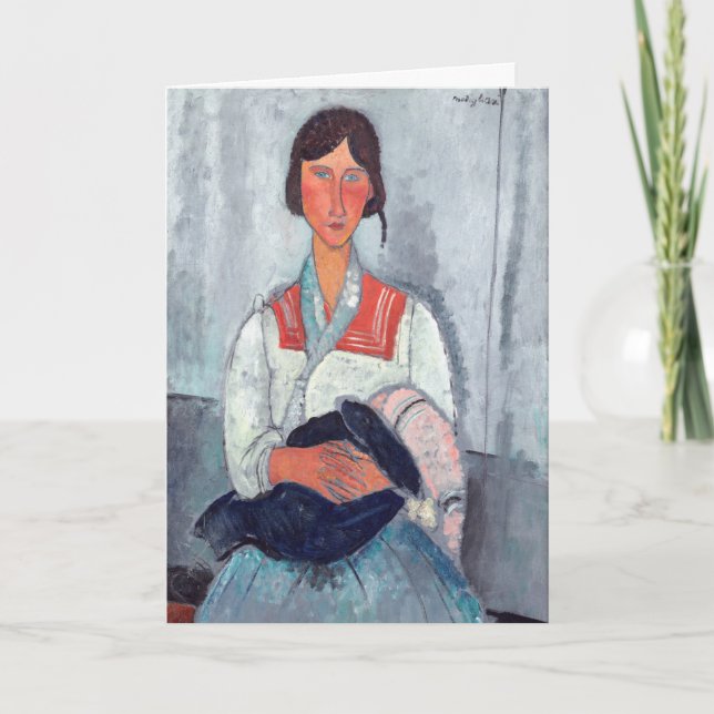 Amedeo Modigliani - Gypsy Woman with Baby Card (Front)