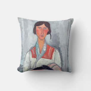 Amedeo Modigliani - Gypsy Woman with Baby Cushion