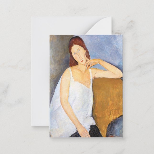 Amedeo Modigliani - Jeanne Hebuterne Card (Front)
