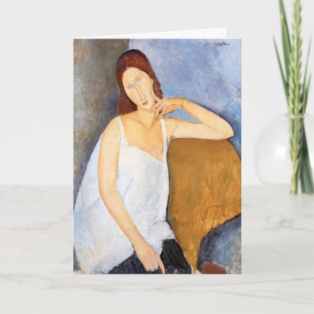 Amedeo Modigliani - Jeanne Hebuterne Card (Front)