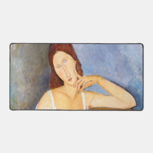 Amedeo Modigliani - Jeanne Hebuterne Desk Mat