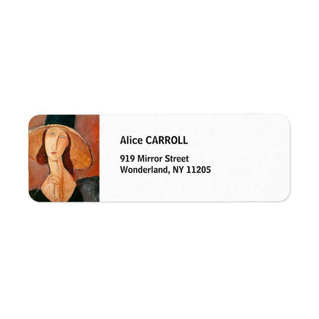 Amedeo Modigliani - Jeanne Hebuterne in Large Hat (Front)