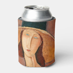 Amedeo Modigliani - Jeanne Hebuterne in Large Hat Can Cooler