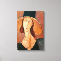 Amedeo Modigliani - Jeanne Hebuterne in Large Hat