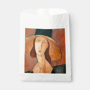 Amedeo Modigliani - Jeanne Hebuterne in Large Hat Favour Bags