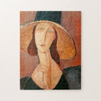 Amedeo Modigliani - Jeanne Hebuterne in Large Hat