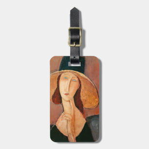 Amedeo Modigliani - Jeanne Hebuterne in Large Hat Luggage Tag