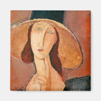 Amedeo Modigliani - Jeanne Hebuterne in Large Hat