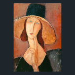 Amedeo Modigliani - Jeanne Hebuterne in Large Hat Photo Print<br><div class="desc">Portrait of Jeanne Hebuterne in a Large Hat / Jeanne Hebuterne au grand chapeau - Amedeo Modigliani,  Oil on Canvas,  1918</div>