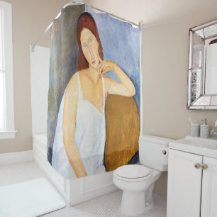 Amedeo Modigliani - Jeanne Hebuterne Shower Curtain
