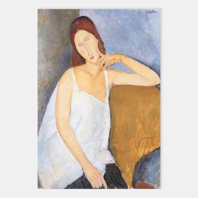 Amedeo Modigliani - Jeanne Hebuterne Wrapping Paper Sheet (Creator Uploaded)