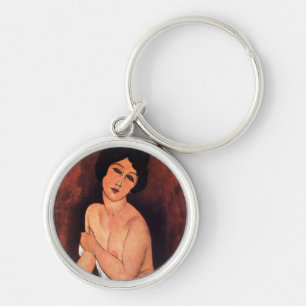 Amedeo Modigliani Large Seated Woman Key Ring