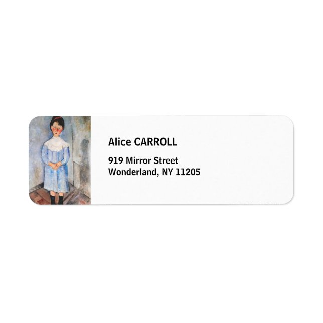 Amedeo Modigliani - Little Girl in Blue (Front)