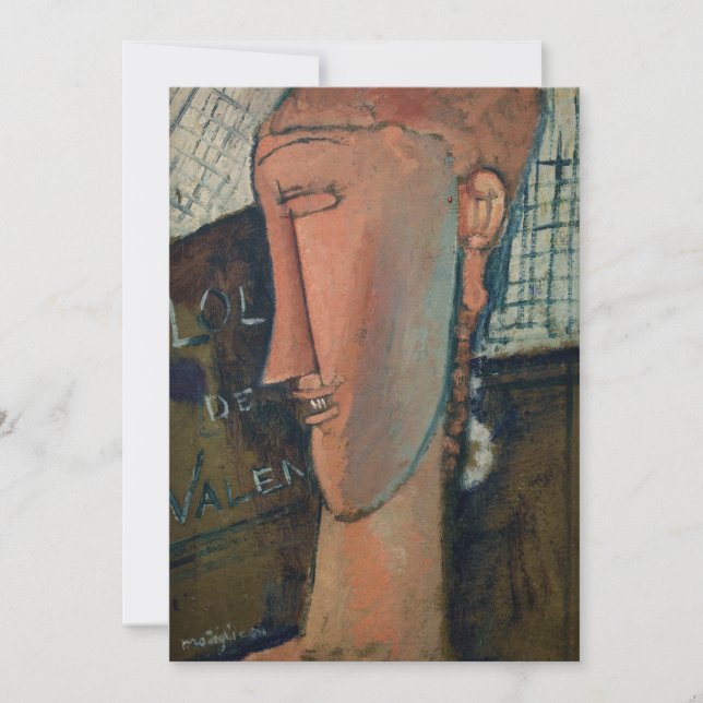 Amedeo Modigliani - Lola de Valence Thank You Card (Front)