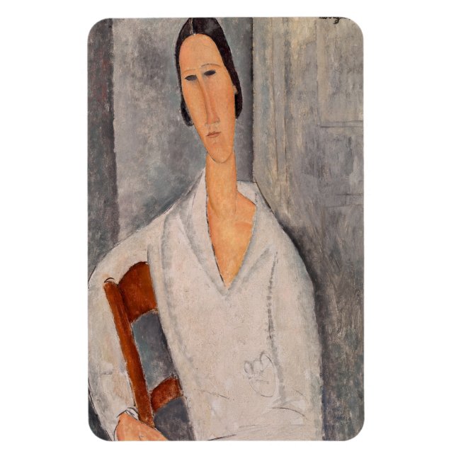 Amedeo Modigliani - Madame Hanka Zborowska Leaning Magnet (Vertical)