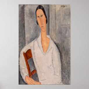 Amedeo Modigliani - Madame Hanka Zborowska Leaning Poster