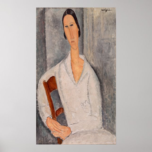 Amedeo Modigliani - Madame Hanka Zborowska Leaning Poster (Front)