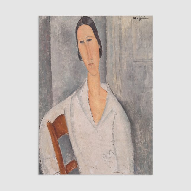 Amedeo Modigliani - Madame Hanka Zborowska Leaning Tissue Paper (Creator Uploaded)