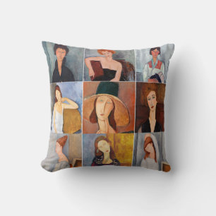 Amedeo Modigliani - Masterpieces Collage Cushion