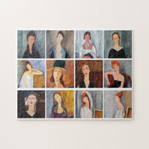 Amedeo Modigliani - Masterpieces Collage
