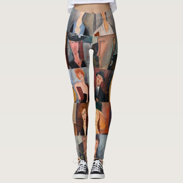 Amedeo Modigliani - Masterpieces Collage Leggings (Front)