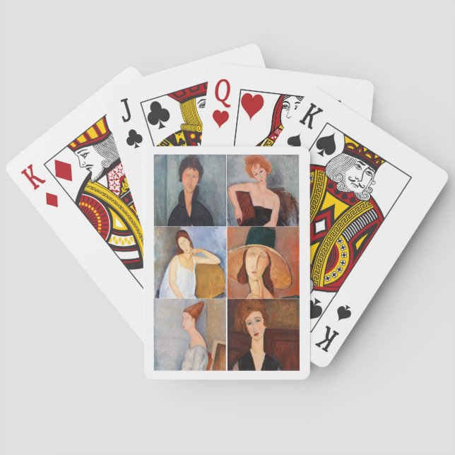 Amedeo Modigliani - Masterpieces Collage Playing Cards (Back)
