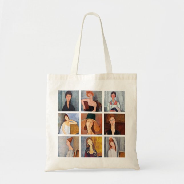 Amedeo Modigliani - Masterpieces Collage Tote Bag (Front)