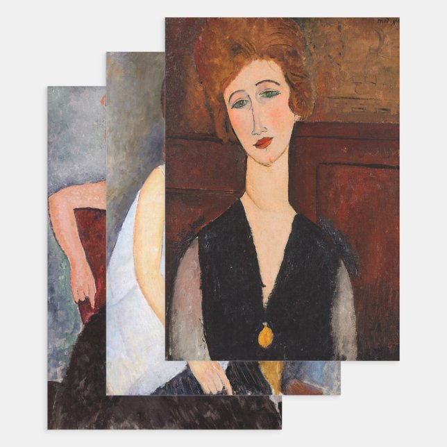 Amedeo Modigliani - Masterpieces Selection Wrapping Paper Sheet (Creator Uploaded)