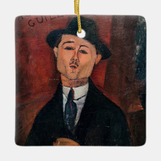 Amedeo Modigliani - Paul Guillaume, Novo Pilota Ceramic Ornament (Front)