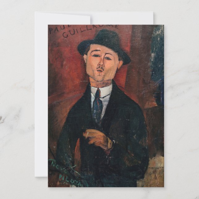 Amedeo Modigliani - Paul Guillaume, Novo Pilota Thank You Card (Front)