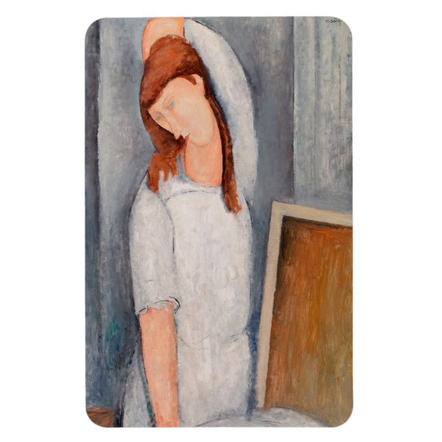 Amedeo Modigliani - Portrait Jeanne Hebuterne #1 Magnet (Vertical)