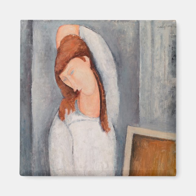 Amedeo Modigliani - Portrait Jeanne Hebuterne #1 Magnet (Front)