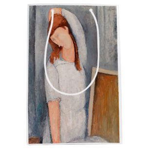 Amedeo Modigliani - Portrait Jeanne Hebuterne #1 Medium Gift Bag