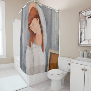 Amedeo Modigliani - Portrait Jeanne Hebuterne #1 Shower Curtain