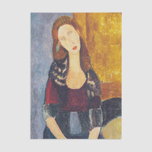 Amedeo Modigliani - Portrait Jeanne Hebuterne #2 Tissue Paper