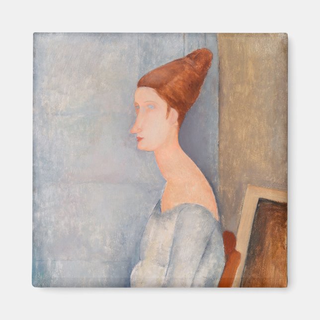 Amedeo Modigliani - Portrait Jeanne Hebuterne #3 Magnet (Front)