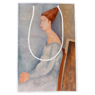 Amedeo Modigliani - Portrait Jeanne Hebuterne #3 Medium Gift Bag