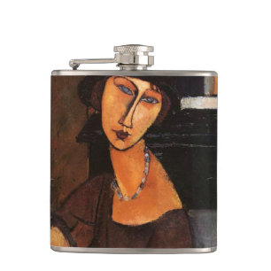 Amedeo Modigliani, Portrait Jeanne Hebuterne Flask