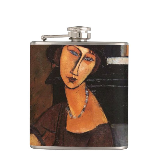Amedeo Modigliani, Portrait Jeanne Hebuterne Flask (Front)