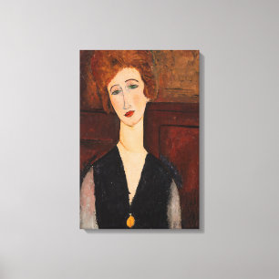 Amedeo Modigliani - Portrait of a Woman Canvas Print