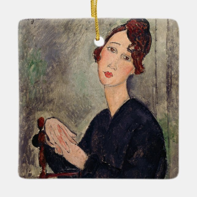 Amedeo Modigliani - Portrait of Dedie Hayden Ceramic Ornament (Front)