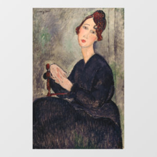 Amedeo Modigliani - Portrait of Dedie Hayden Window Cling