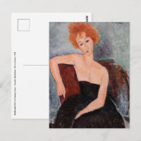 Amedeo Modigliani - Redheaded Girl Evening Dress