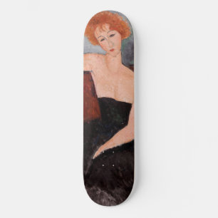 Amedeo Modigliani - Redheaded Girl Evening Dress Skateboard