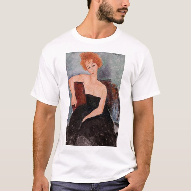 Amedeo Modigliani - Redheaded Girl Evening Dress T-Shirt (Front)