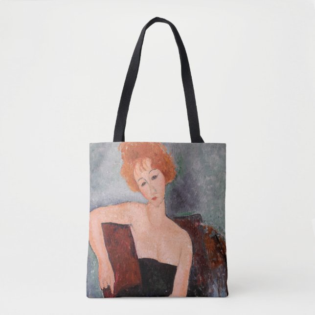 Amedeo Modigliani - Redheaded Girl Evening Dress Tote Bag (Front)