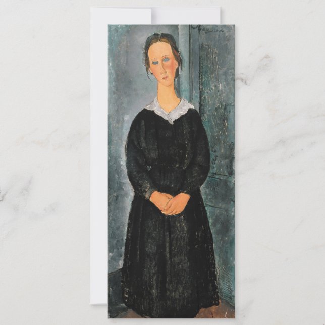 Amedeo Modigliani - Servant Girl Invitation (Front)