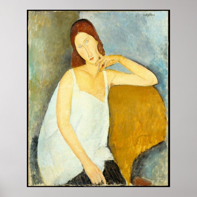 Amedeo Modigliani wife Portrait Poster (Front)