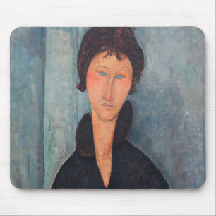 Amedeo Modigliani - Woman with Blue Eyes Mouse Mat